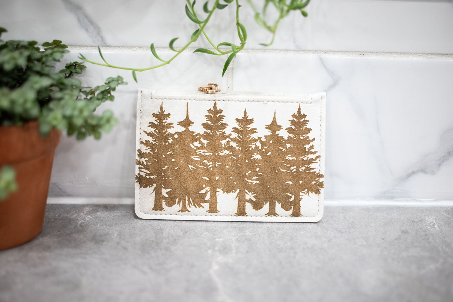 White Change Purse - Wallet-8