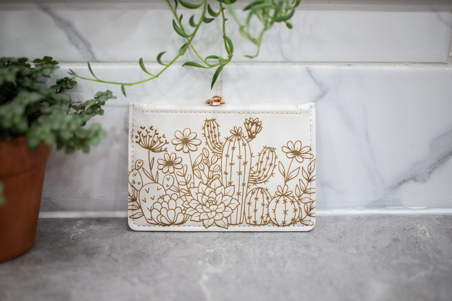 White Change Purse - Wallet-9