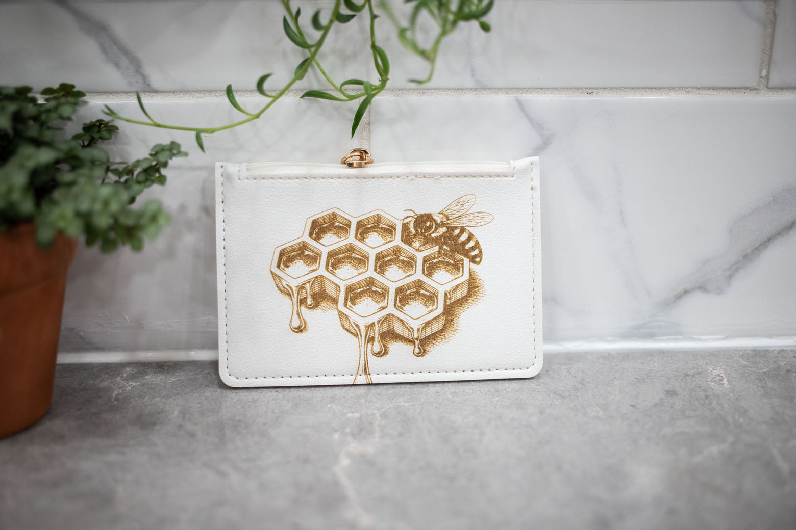 White Change Purse - Wallet-10