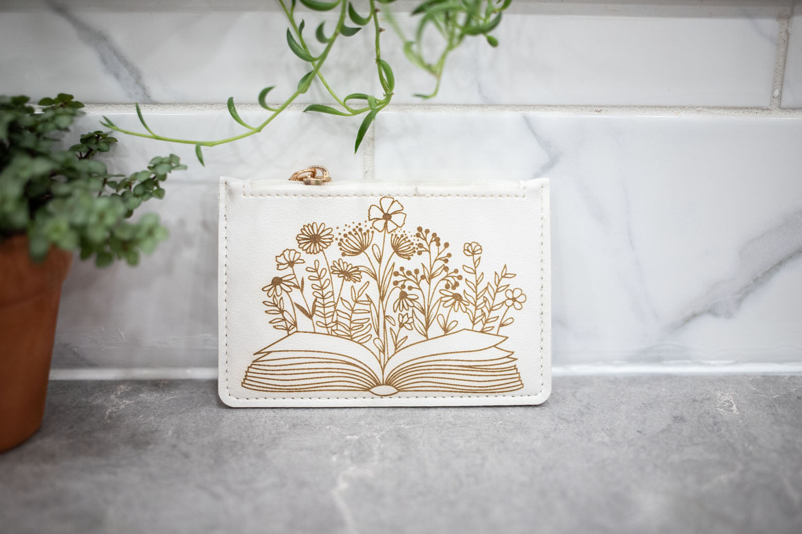 White Change Purse - Wallet-11