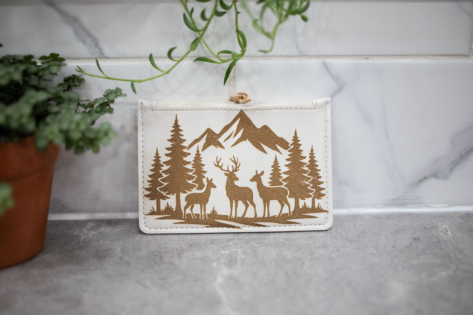 White Change Purse - Wallet-12