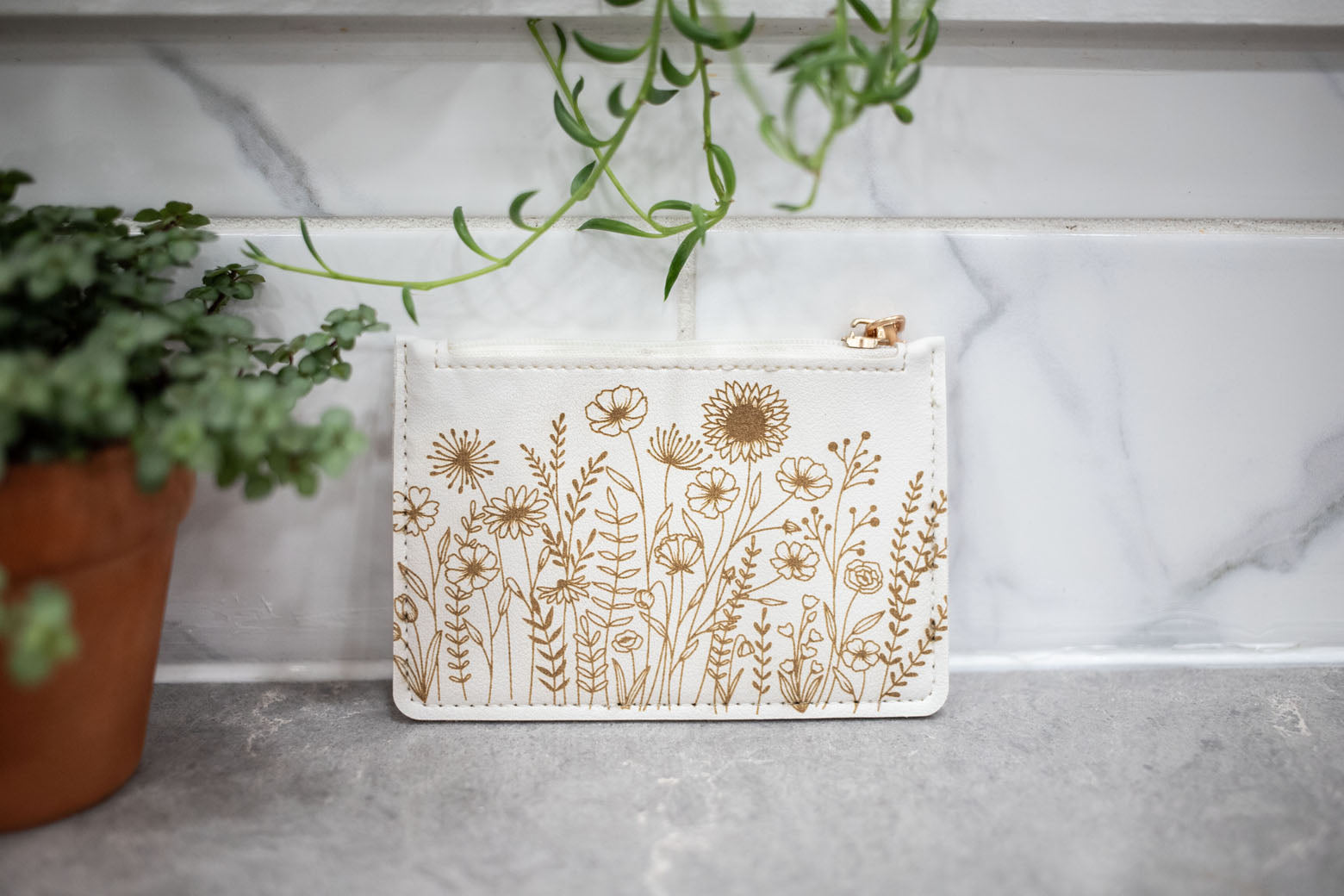 White Change Purse - Wallet-13